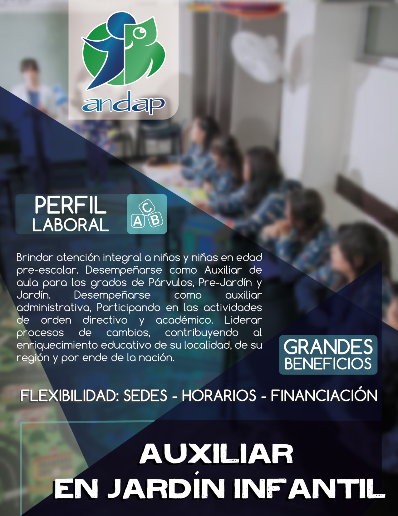 Auxiliar en Jardín Infantil Bogotá ANDAP